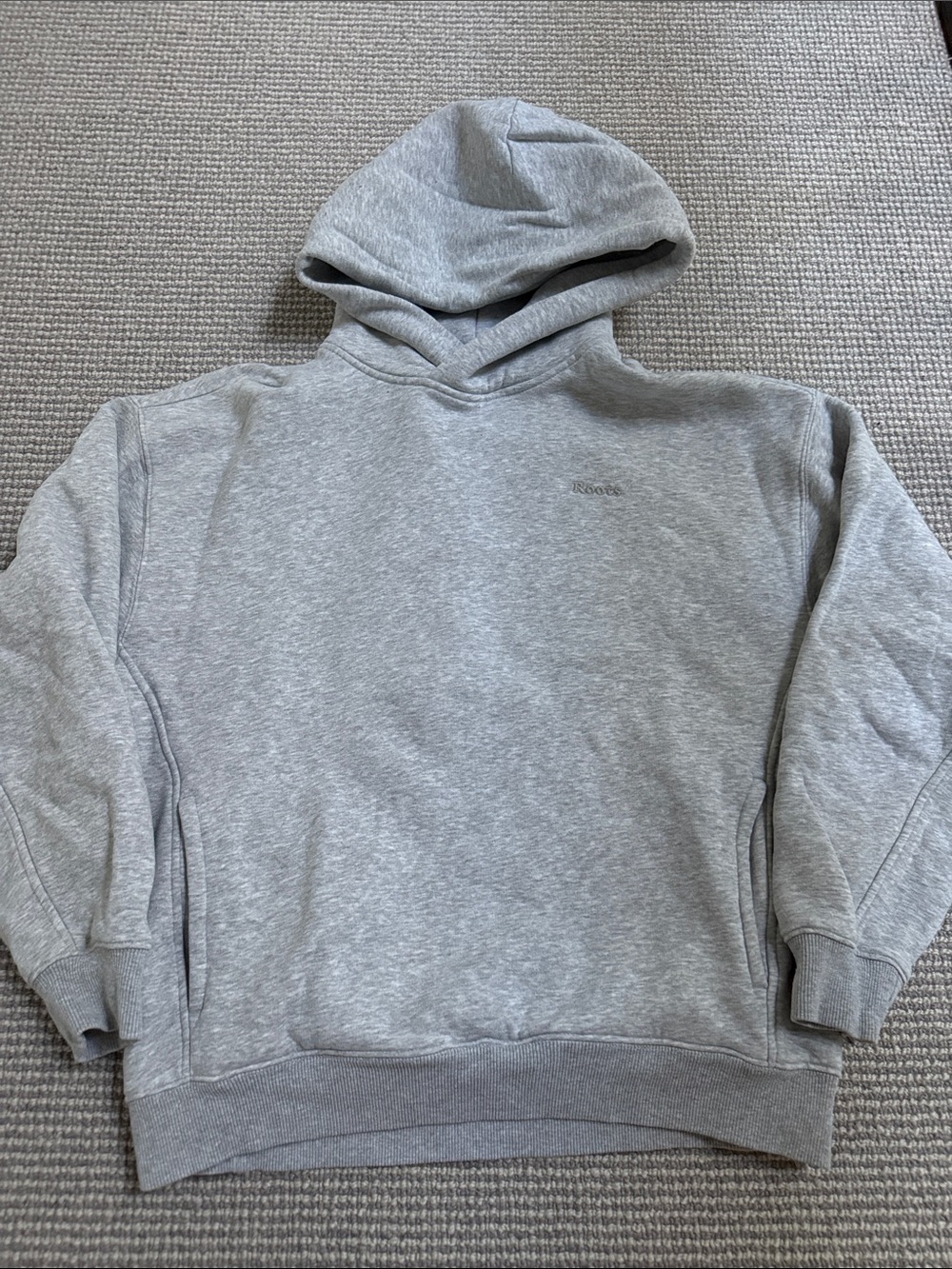 Roots Men's Heather Gray Pullover Hoodie